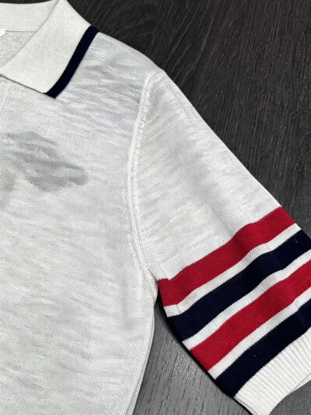 Thom Browne Hector Dog Polo Collar Knit Short Sleeve 🐶 Luxury Designer - Picture 5 of 6